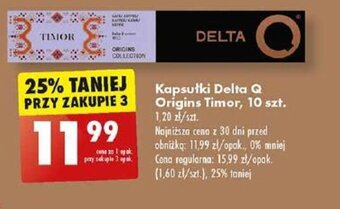 Biedronka Kapsułki Delta Q Origins Timor, 10 szt. oferta