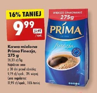 Biedronka Kawa mielona Prima Finezja, 275 g oferta