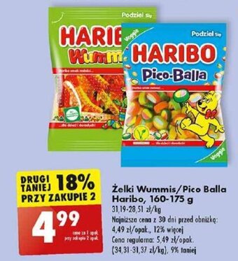 Biedronka Żelki Wummis/Pico Balla Haribo, 160-175 g oferta