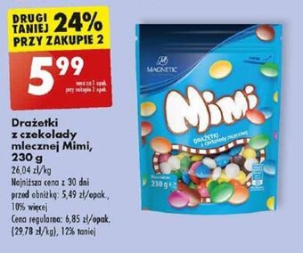 Biedronka Drażetki z czekolady mlecznej Mimi, 230 g oferta