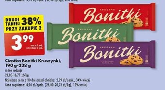 Biedronka Ciastka Bonitki Kruszynki, 190 g-238 g oferta