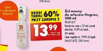 Biedronka Żel mocny do włosów Hegron, 300 ml oferta