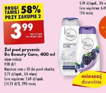 Biedronka Żel pod prysznic Be Beauty Care, 400 ml oferta