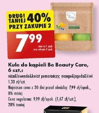 Biedronka Kule do kąpieli Be Beauty Care, 6 szt. oferta