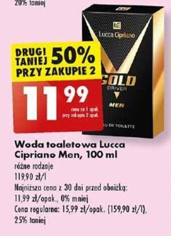 Biedronka Woda toaletowa Lucca Cipriano Men, 100 ml oferta