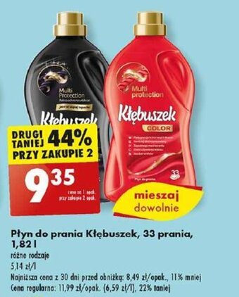 Biedronka Płyn do prania Kłębuszek, 33 prania, 1,82 l oferta