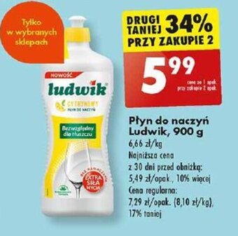 Biedronka Płyn do naczyń Ludwik, 900 g oferta