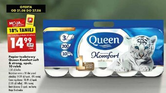 Biedronka Papier toaletowy Queen Komfort soft & strong, opak. 10 rolek oferta