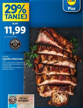 Lidl Łopatka wieprzowa 1 kg oferta