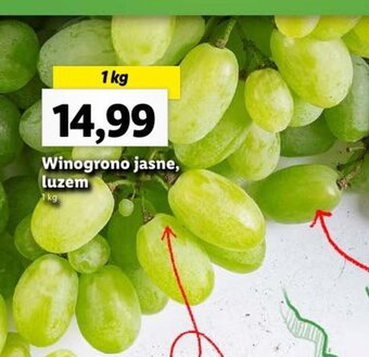 Lidl Winogrono jasne, luzem 1 kg oferta