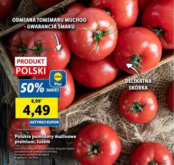 Lidl Polskie pomidory malinowe premium, luzem 1 kg oferta