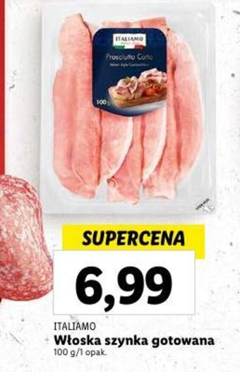 Lidl Włoska szynka gotowana 100 g oferta