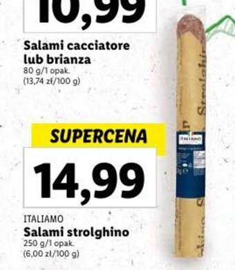 Lidl Salami strolghino 250 g oferta