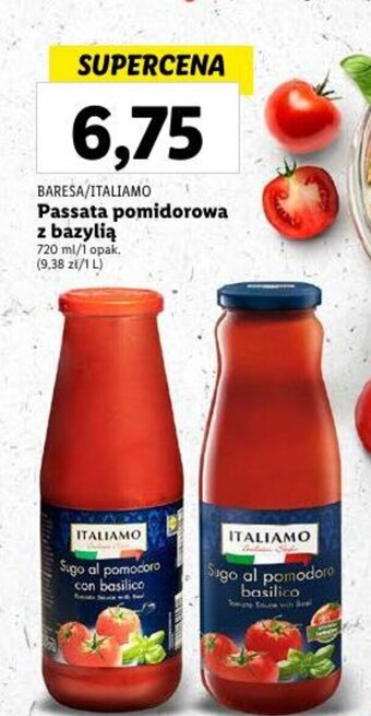 Lidl Passata pomidorowa z bazylią 720 ml oferta