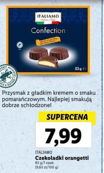 Lidl Czekoladki orangetti 83 g oferta