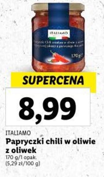 Lidl Papryczki chili w oliwie z oliwek 170 g oferta