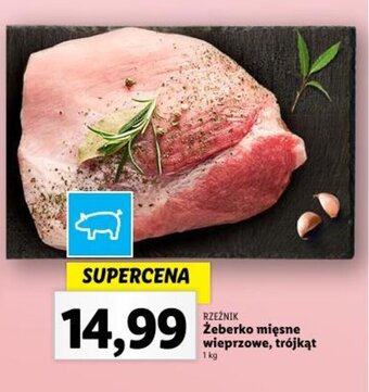 Lidl Żeberko mięsne wieprzowe, trójkąt 1 kg oferta