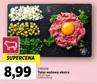 Lidl Tatar wołowy ekstra 150 g oferta