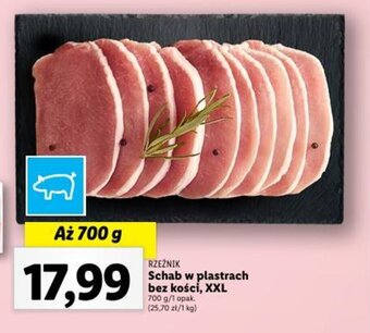 Lidl Schab w plastrach bez kości, XXL 700 g oferta