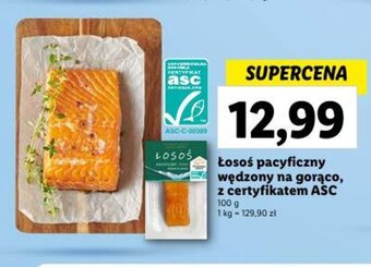 Lidl Łosoś pacyficzny wędzony na gorąco, z certyfikatem ASC 100 g oferta