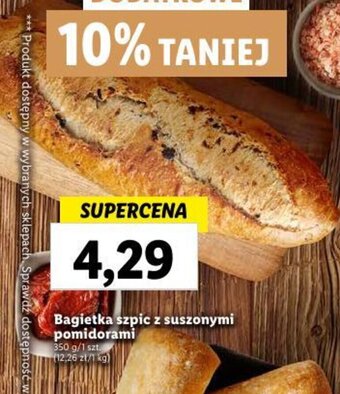 Lidl Bagietka szpic z suszonymi pomidorami 350 g oferta