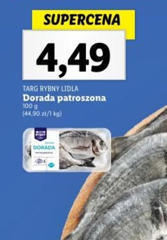 Lidl Dorada patroszona 100 g oferta