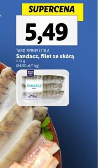Lidl Sandacz, filet ze skórą 100 g oferta