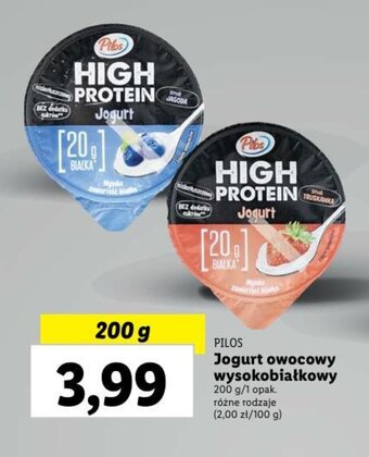 Lidl Jogurt owocowy wysokobiałkowy 200 g oferta