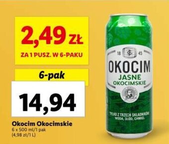 Lidl Okocim Okocimskie 6 x 500 ml oferta
