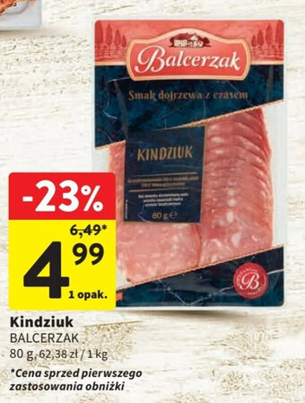 Intermarche Kindziuk BALCERZAK 80g oferta