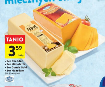 Intermarche Ser Cheddar/Ser Mimolette/Ser Gouda Gold/Ser Maasdam 100g oferta