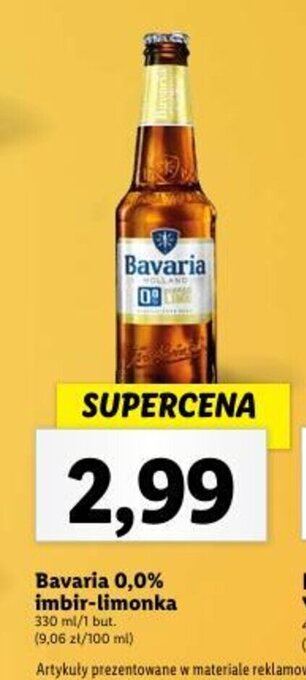Bavaria 0,0% imbir-limonka 330 ml