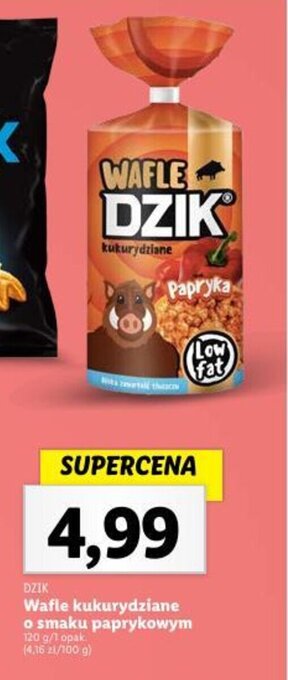 Lidl Wafle kukurydziane o smaku paprykowym 120 g oferta