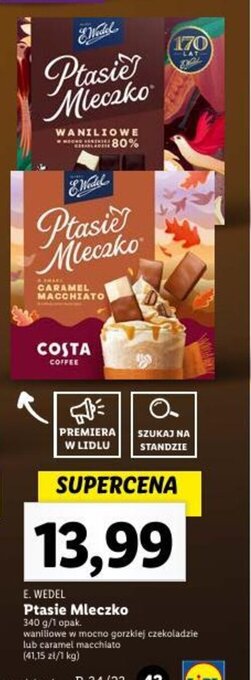 Lidl Ptasie Mleczko 340 g oferta