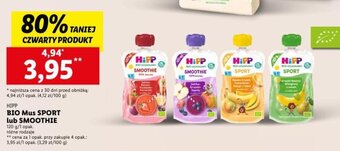 Lidl BIO Mus SPORT lub SMOOTHIE 120 g oferta