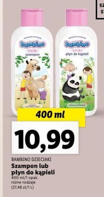 Lidl Szampon lub płyn do kąpieli 400 ml oferta