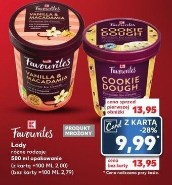 Kaufland Lody vanilla & macadamia oferta