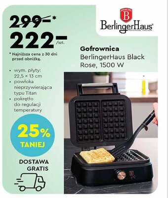 Biedronka Goffownica black rose 1500 w oferta