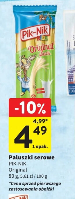 Intermarche Paluszki serowe PIK-NIK 80g oferta