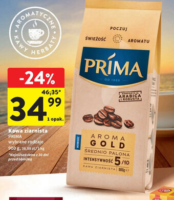 Intermarche Kawa ziarnista PRIMA 900g oferta
