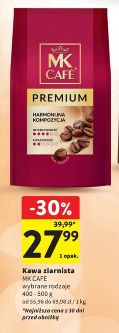 Intermarche Kawa ziarnista MK CAFE 400-500 g oferta