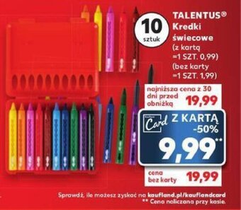Kaufland TALENTUS Kredki świecowe 10szt. oferta