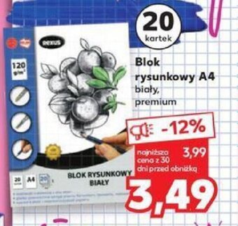 Kaufland Blok rysunkowy A4 20 kartek oferta