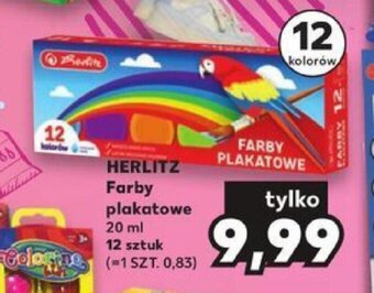 Kaufland HERLITZ Farby plakatowe 20 ml 12 sztuk oferta