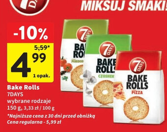 Intermarche Bake Rolls 7DAYS 150g oferta