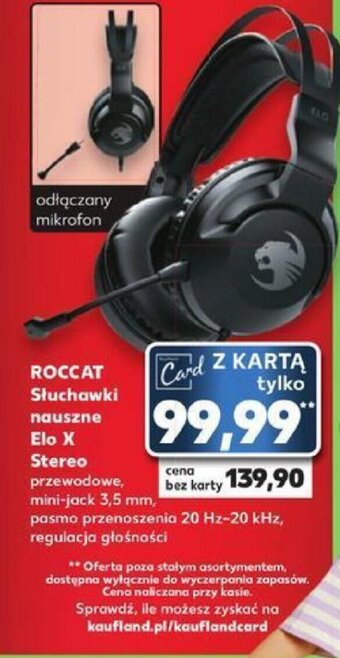 Kaufland ROCCAT Słuchawki nauszne Elo X Stereo oferta