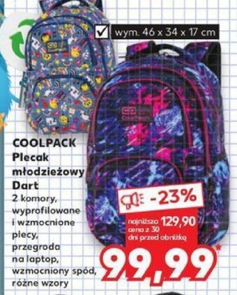 Kaufland COOLPACK Plecak młodzieżowy Dart oferta