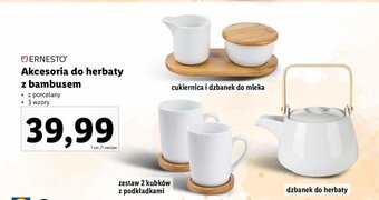 Lidl ERNESTOⓇ Akcesoria do herbaty z bambusem oferta