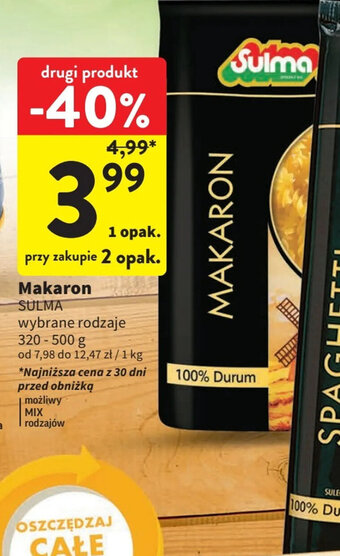 Intermarche Makaron SULMA 320-500g oferta