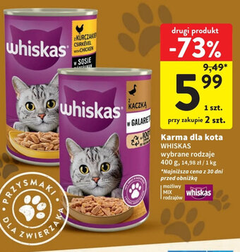 Intermarche Karma dla kota WHISKAS 400 g oferta